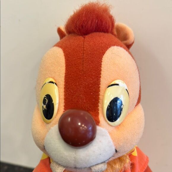 Vtg Chip Dale Rescue Rangers Plush Stuffed Animal Disney Playskool 1989 Hawaiian - Picture 2 of 6